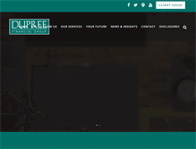 Tablet Screenshot of dupreefinancial.com